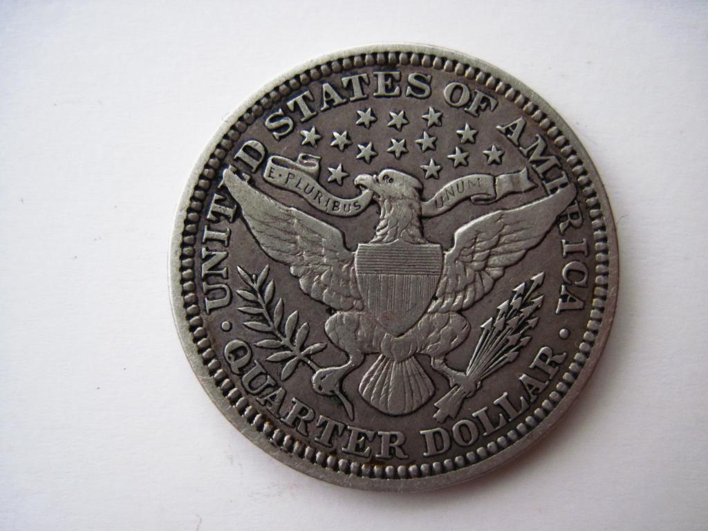 25 центов 1910 года США в коллекционном состоянии