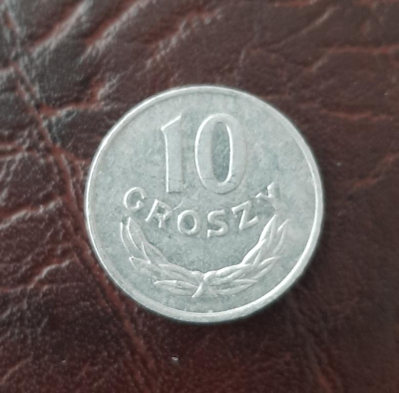Польша 10 грошей 1977 год