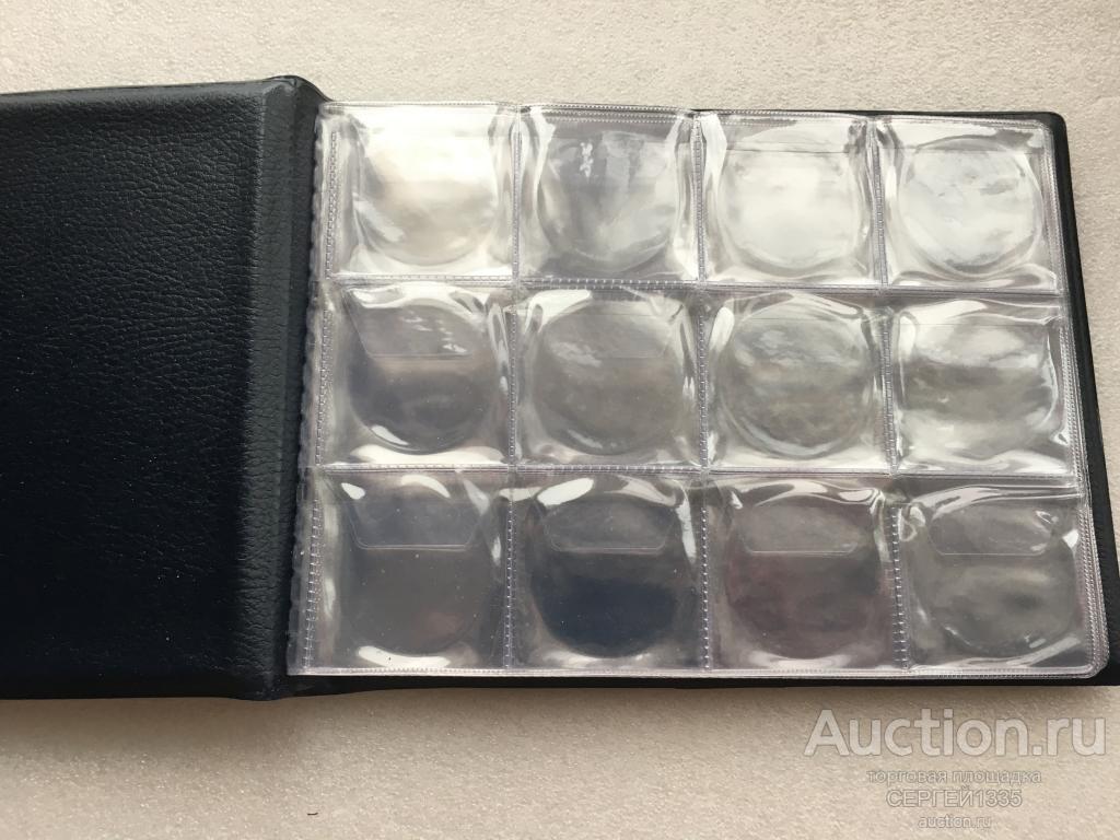 Монетник альбом кляссер для монет медалей жетонов 6 листов 72 ячейки