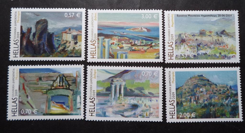 Греция  2009 г. Живопись . Искусство . Архитектура  **   Л.75