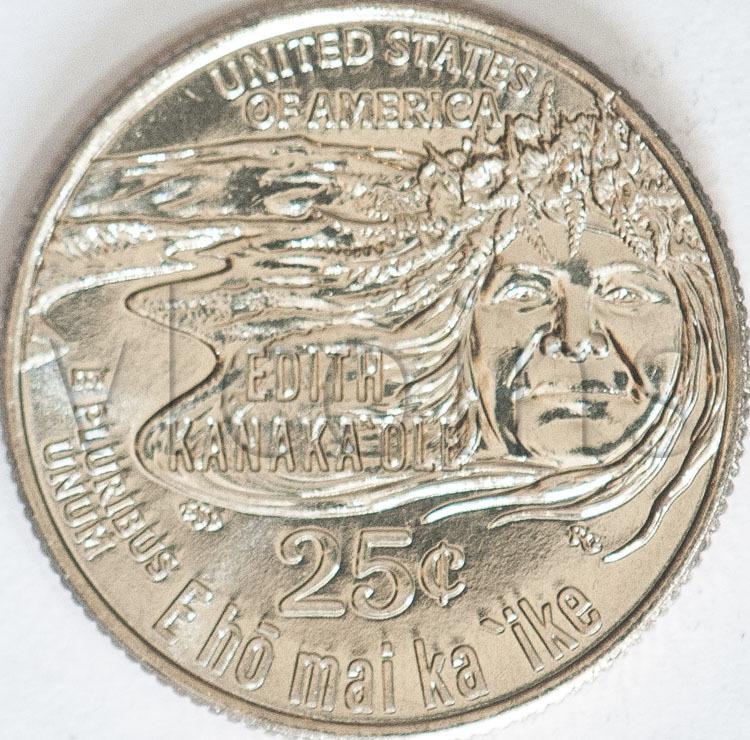N7 Edith Kanakaʻole двор D American Women Quarters Мешковые UNC 91441