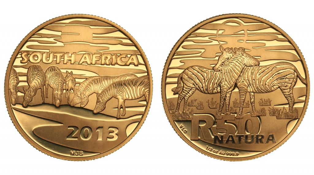 ЮАР. 50 ранд 2013 года. Proof. 236453