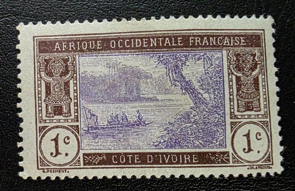 Французская Западная Африка. AOF. Кот-д’Ивуар. Этнография. Лодка. 1913.*