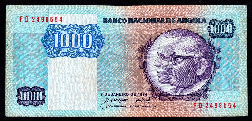 Ангола 1000 кванза 1984 г....VF