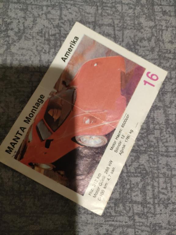 Вкладыш от жвачки Taxi номер 16