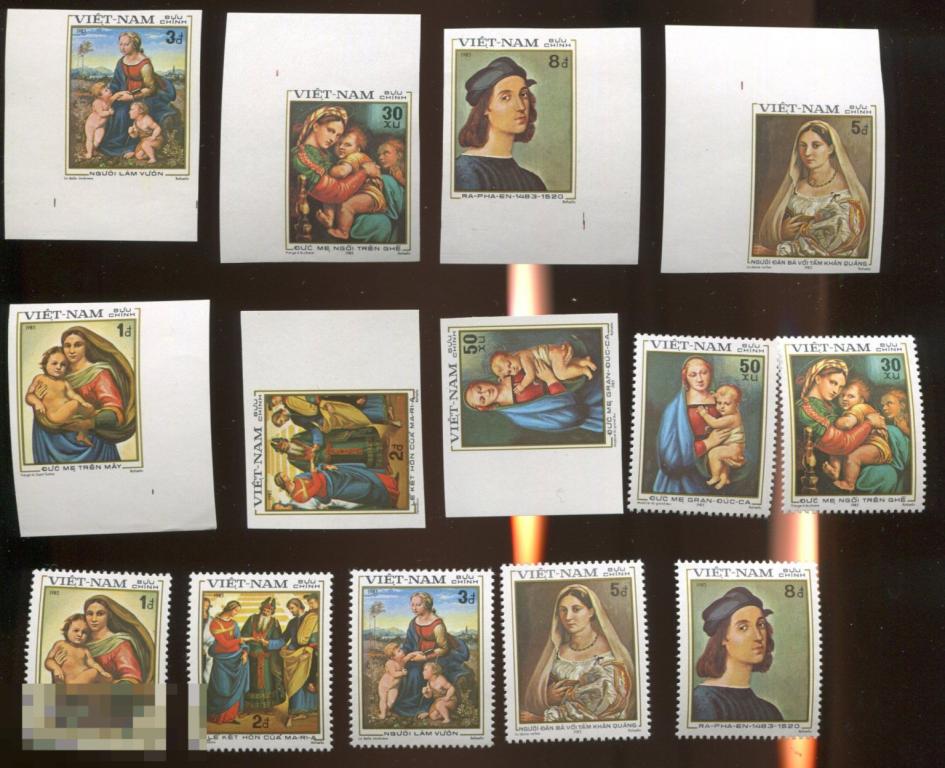 Вьетнам 1983 500-летие со дня рождения Рафаэля  ** 2 серии