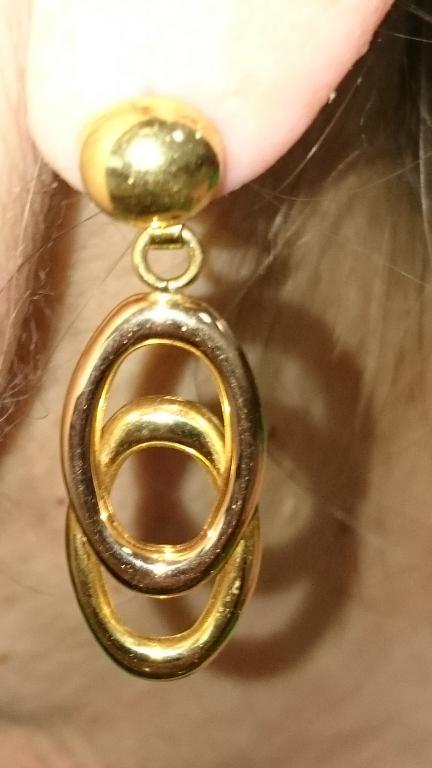 Золотые серьги Италия 750 проба