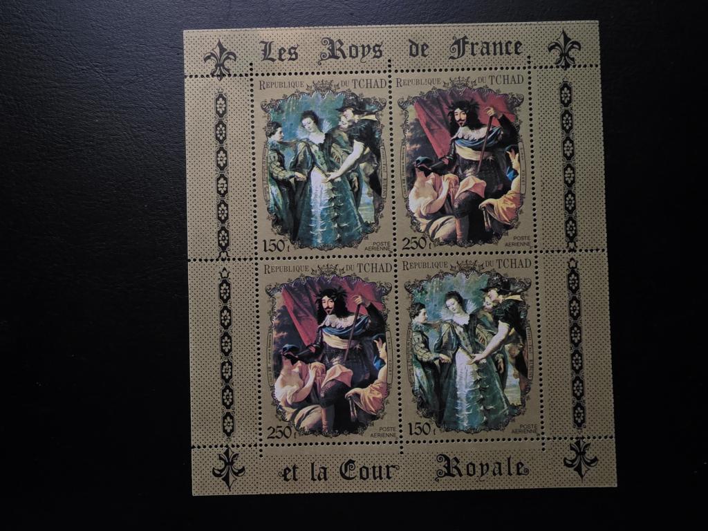 Чад. Искусство Живопись КОРОЛИ Франции. Людовик XIII, Елизавета Французская. БЛОК. 1972.**