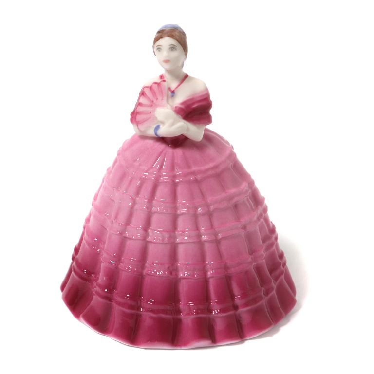 Фарфоровая фигура "Девушка с веером". Coalport