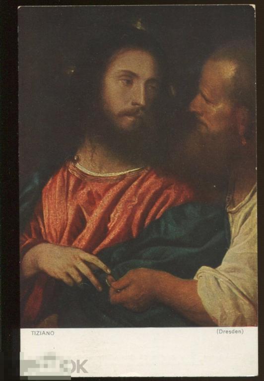 живопись   Тициан  "Христос с монетой"