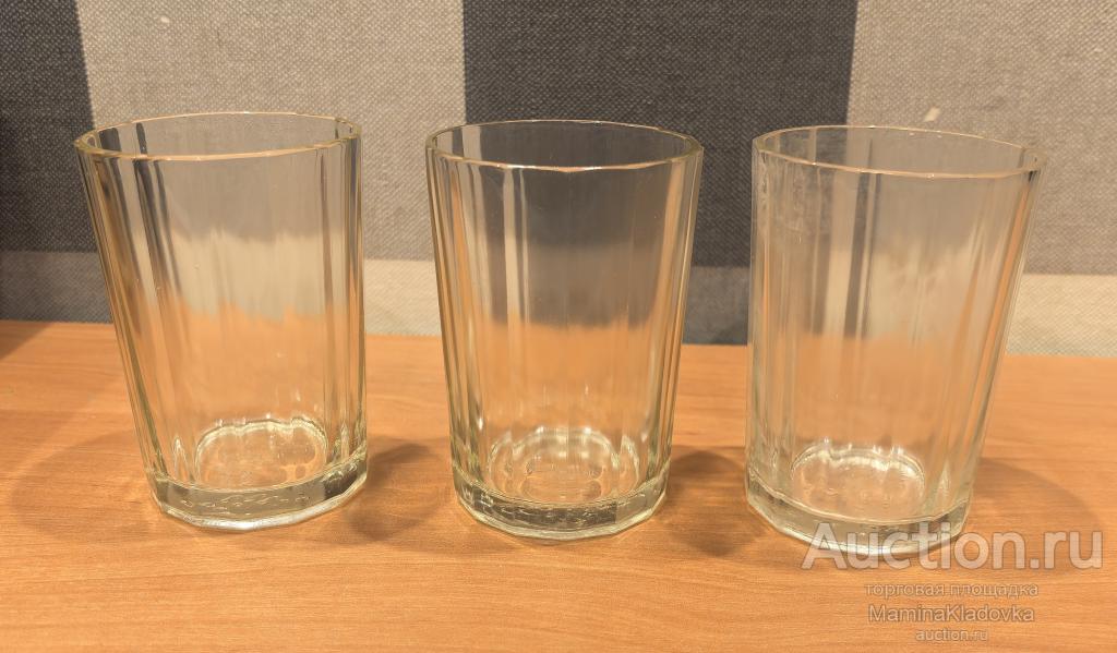 Стакан граненый без ободка 14 граней (клеймо ССЗ Ц 6 к.) СССР