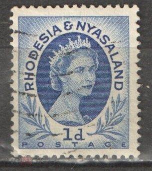 Родезия и Ньясаленд  1954 Mi#  2  Стандарт Елизавета II