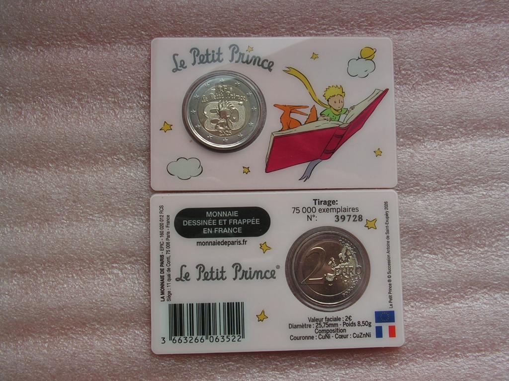 Франция 2 евро 2026 Экзюпери принц bunc unc / книга