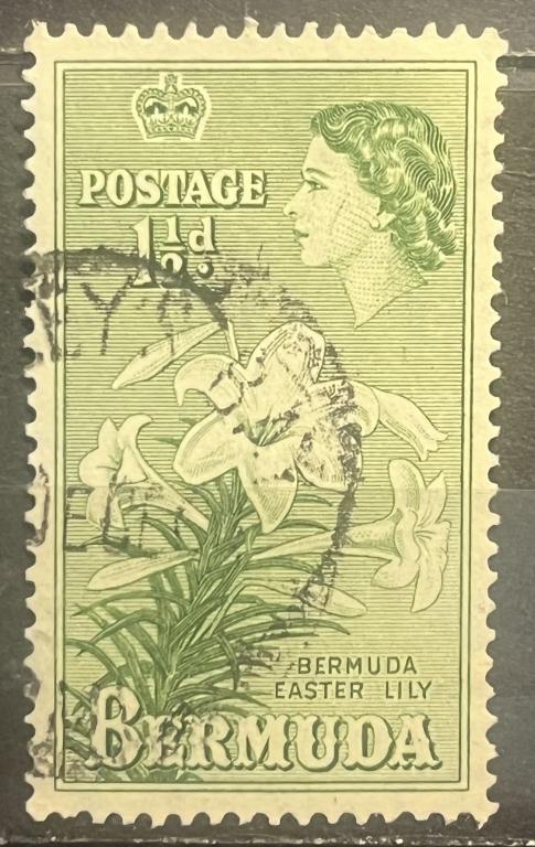 Почтовая марка Бермуды 🇧🇲❗️1953 год❗️ (Британские колонии)
