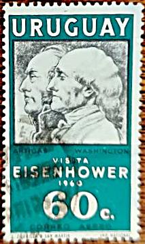 Уругвай 1960 Визит президента США Эйзенхауера. Генерал Артигас