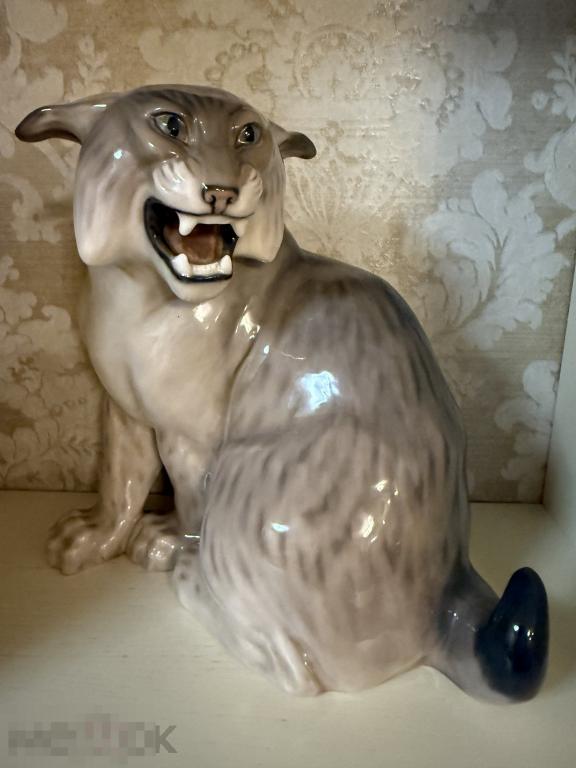 Рысь. Роял Копенгаген. Дания.Lynx.  Royal Copenhagen.
