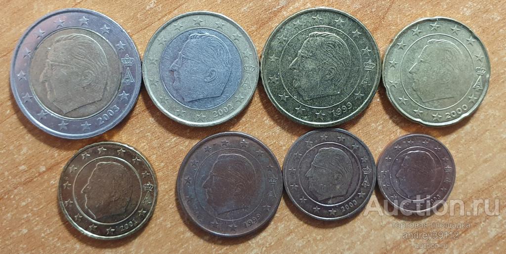 Набор евро Бельгия 1999 - 2003 (арт 206)