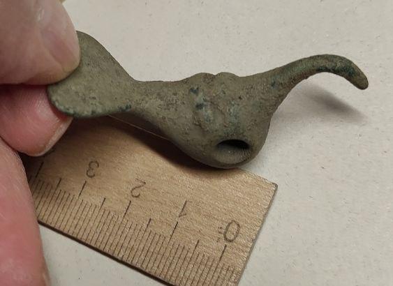 бронзовая фигурка Дикий Гусь, бронза, старинная