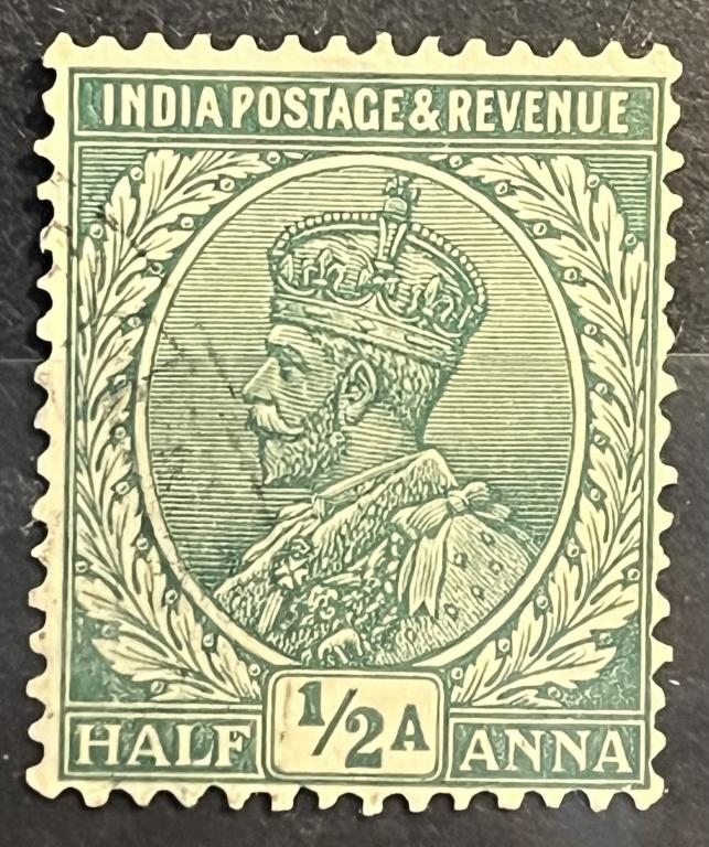 Почтовая марка Индия 🇮🇳 ❗️1911 год❗️ (Британская колония)