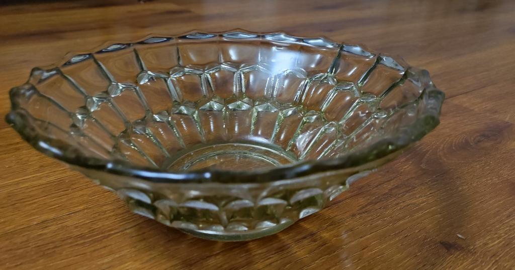 Ваза (салатник) Хрустальное стекло. Красный Гигант. СССР (1960 - 70-е) г. Никольск.