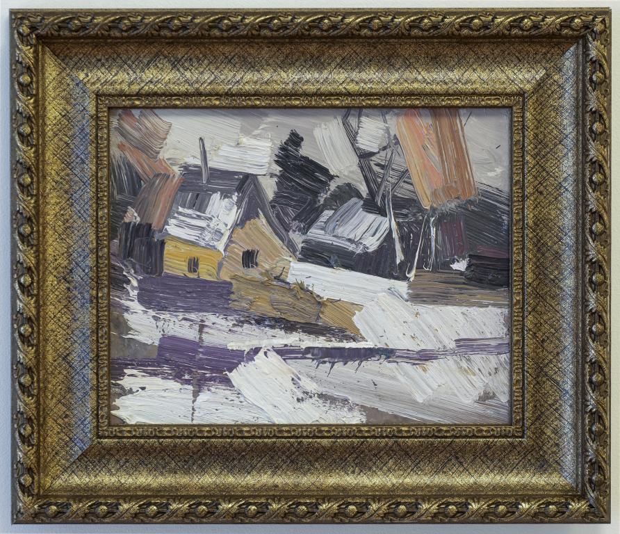 Картина "Зима" 2020 г. Картон, масло. Заслуженный художник Европы Агеев Иван Иванович