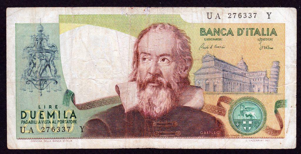 Италия 2000 лир 1973 год