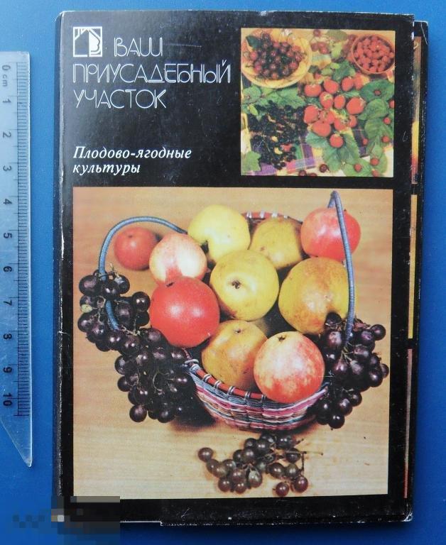 ПЛОДОВО-ЯГОДНЫЕ КУЛЬТУРЫ 1986 набор комплект 18шт