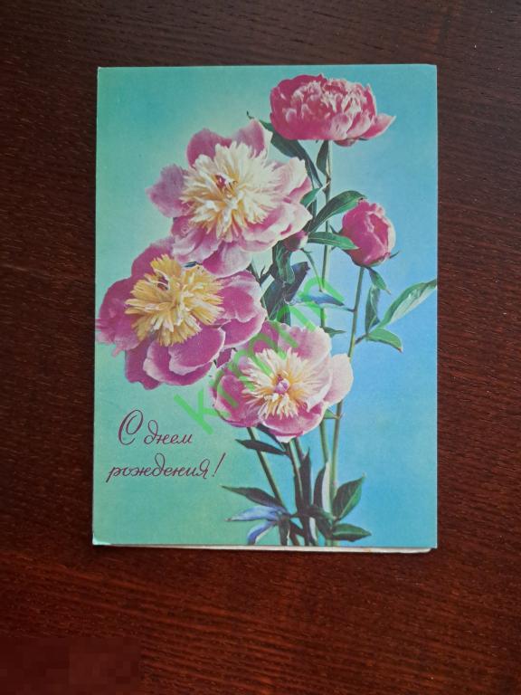 Открытка. С Днём Рождения Костенко чистая    К1603