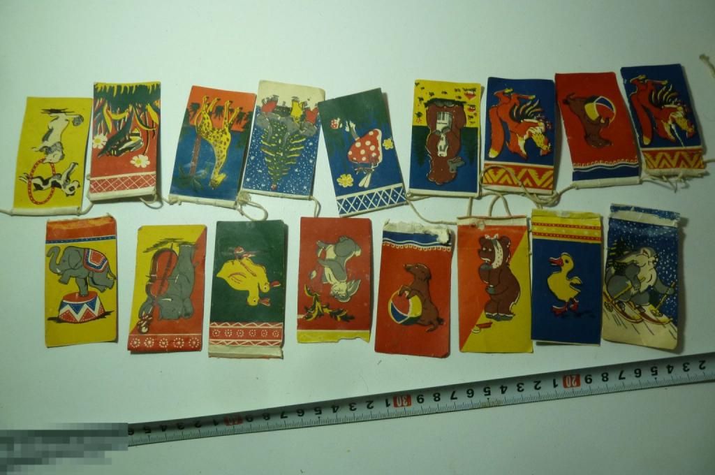 Гирлянда флажки на елку елочная игрушка СССР новогодние флажки