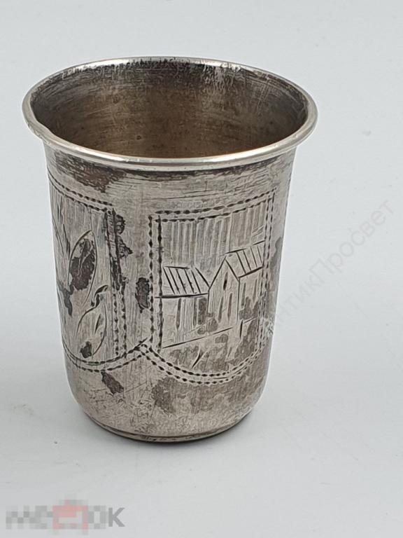 Стопка. Домики. Серебро, 84 пр.   (М975)