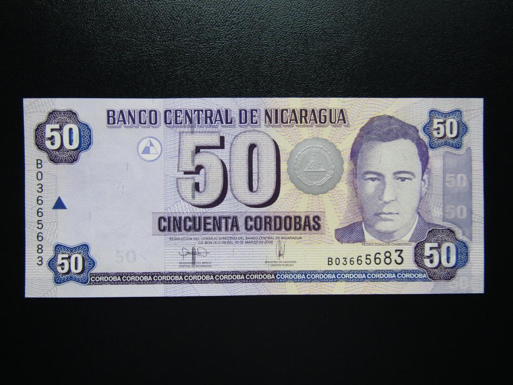 Никарагуа - 50 кордоба 2006г. UNC.