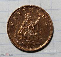 Жетон FARTHING 1987 MUSEUM TOKEN /2/ Великобритания.