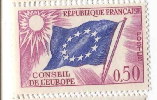 1963-71 Франция Совет европы 1м  50с.**