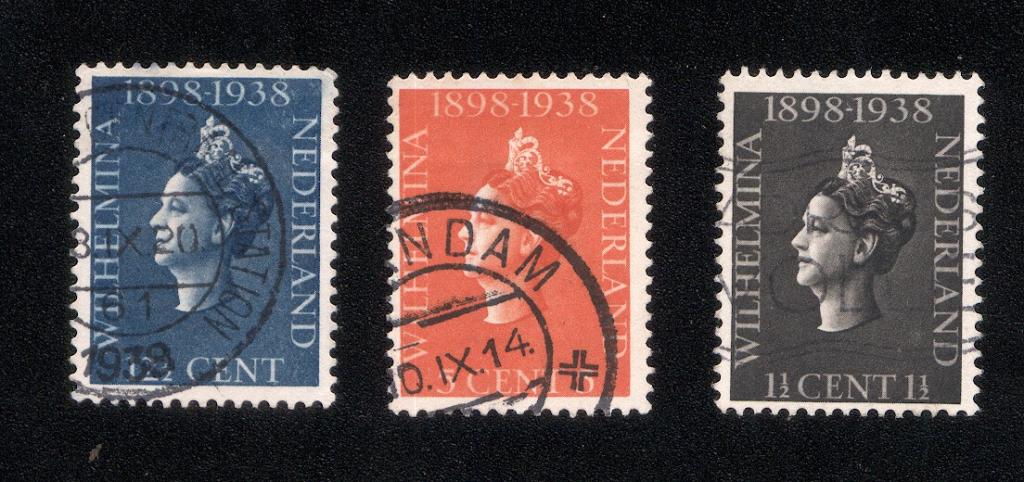 Нидерланды 1938 40 лет регенства королевы Вильгельмины