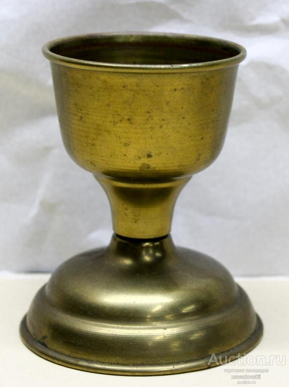 Чаша. Пашотница или предмет церковного назначения. Бронза или латунь.