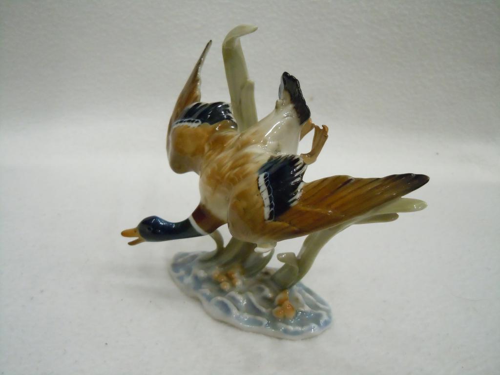 "Летящий селезень" Hutschenreuther (Хутченройтер) Германия, 1950гг, фарфор, автор Ганс Ахтзигер