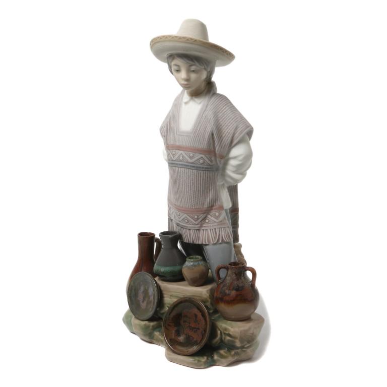 Фарфоровая фигура "Мальчик - мексиканец". Lladro