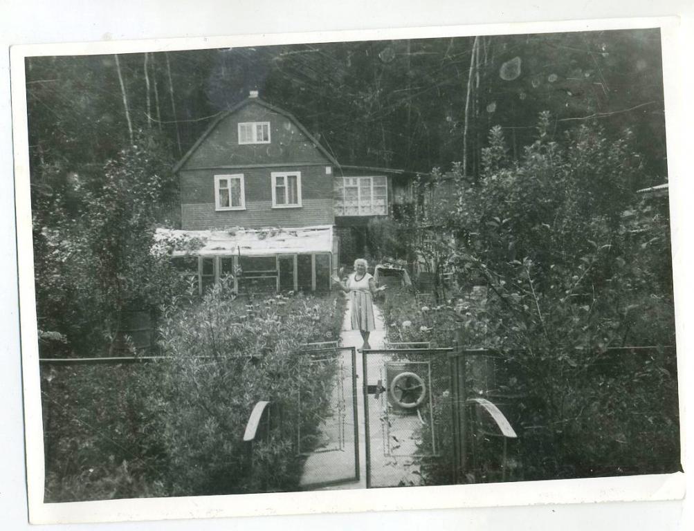Тамара Ивановна на даче - 1989 год // фото СССР  (Z-21)