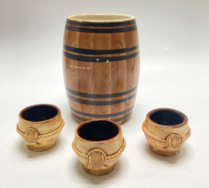 Бочонки керамические (3+1), 4 шт
