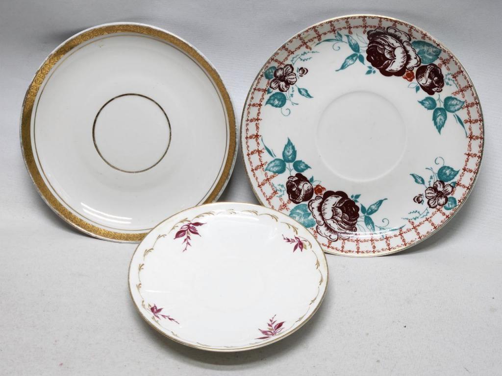 Блюдца ЛФЗ чайные кофейные 3 штуки