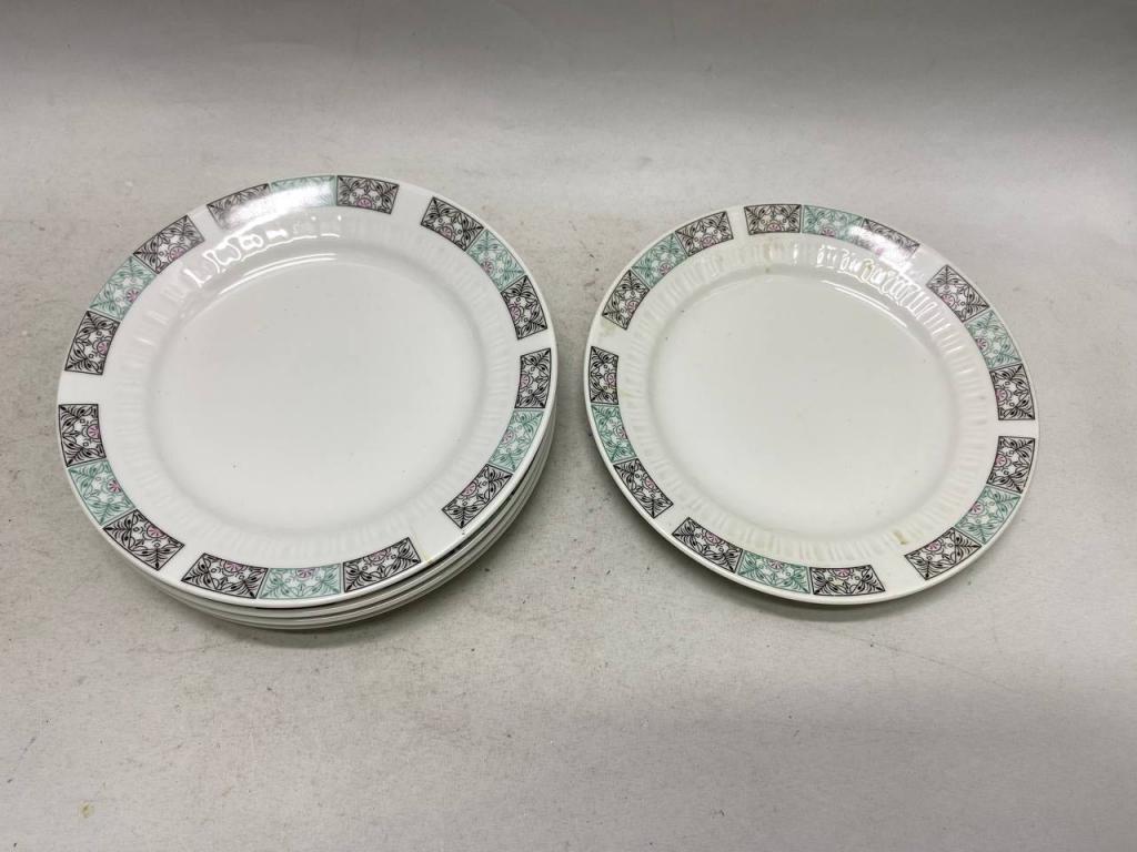 Тарелки десертные KAHLA роза 5 шт Германия (состояние на фото)