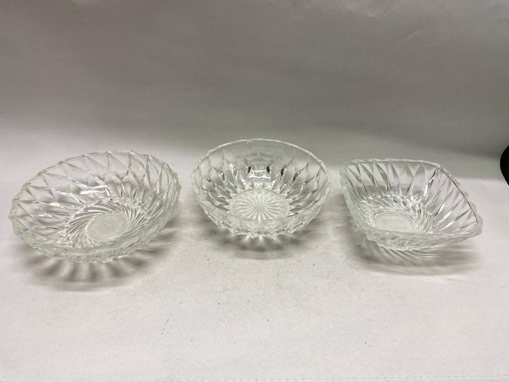 Салатник фруктовница хрусталь СССР, 3 шт
