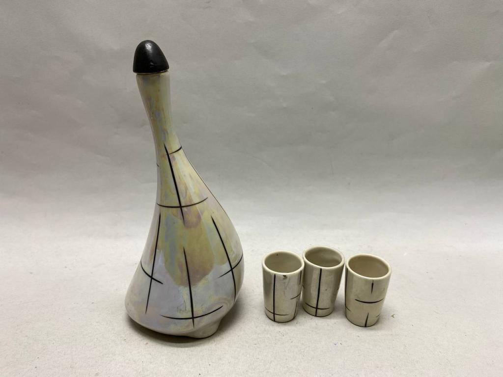 Графин Гусь штоф и 4 стопки 