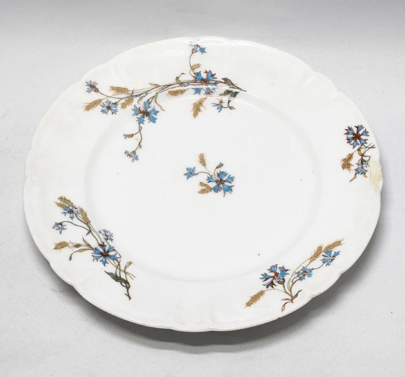 Тарелка Фарфор Frank Haviland Limoges Франция 1910-1914 годы (2) (Есть скол)
