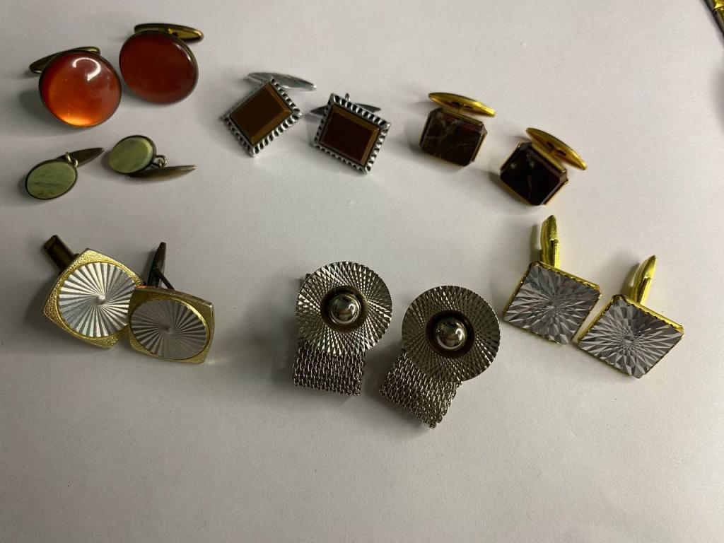 Запонки 7 пар мужские СССР