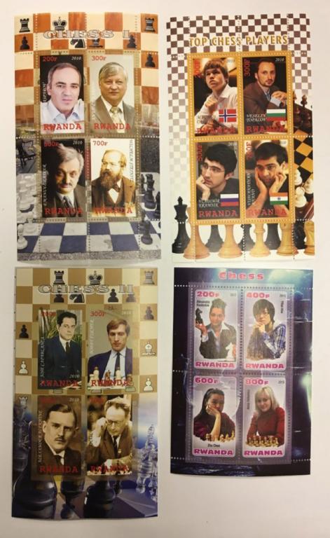 --  Набор блоков Руанда 4 шт.  Негашеные , III O