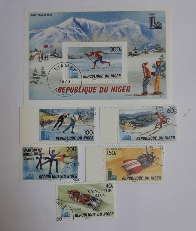 --  Набор марок+блоки Республика Нигер 6 шт.  Гашёные , III Θ