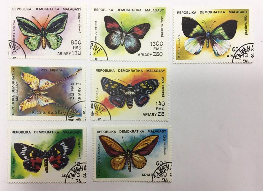 --  Набор марок Мадагаскар 7 шт.  Гашёные , III Θ