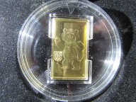 100 рублей 2012 ММД UNC "Белый мишка - талисман олимпиады в Сочи (Медведь)"