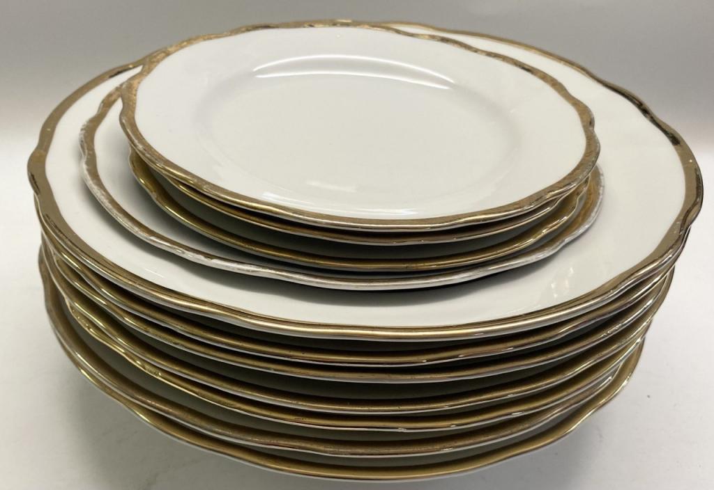 Тарелки коростень 7 суповых + 4 десертных СССР